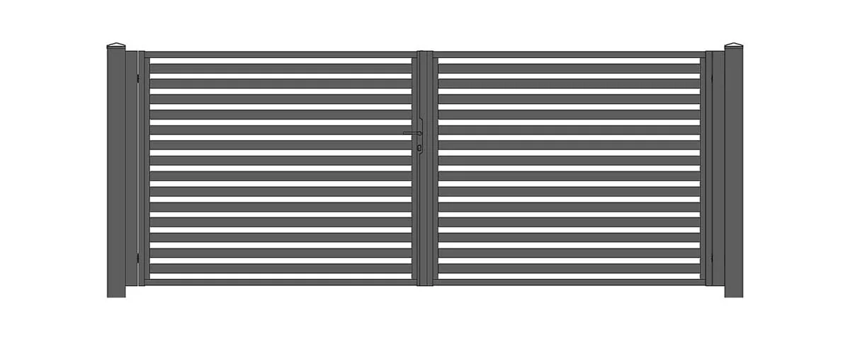 Technische productweergave van Dubbele poort Malachite 60-40