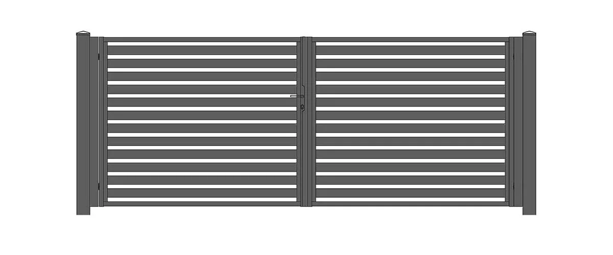 Technische productweergave van Dubbele poort Malachite 80-40