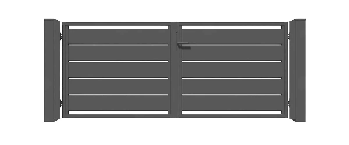 Technische productweergave van Dubbele poort Travertine